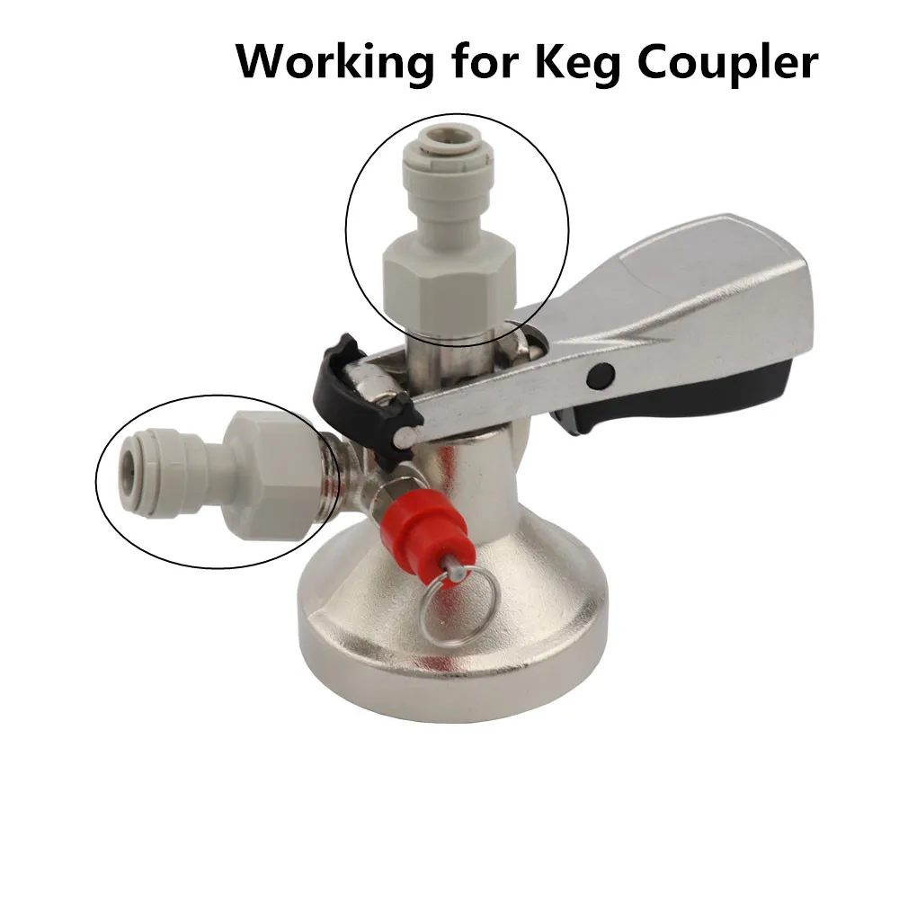 

5/16" 3/8" Push In Speedfit Joint to 5/8" to Suit Keg Couplers and Home Brew Beer Tap Shanks Adapter