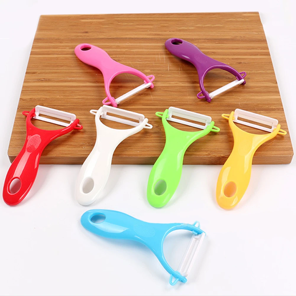 1pcs Ceramic Peeler Fruit Knife Skin-peel Vegetable Peeler With Ceramic Blade Kitchen Accessories Potato Vegetable Apple Peelers