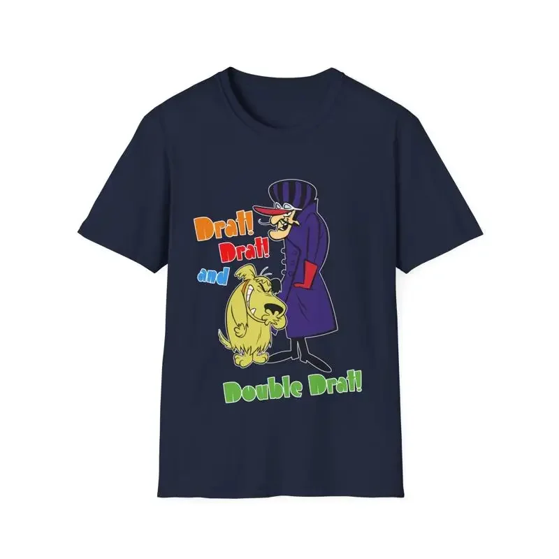 Dastardly And Muttley Double Drat Wacky Races Men's Fitted  T Shirt
