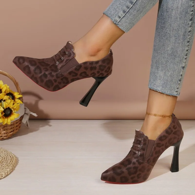 المتسكعون الكعب العالي أشار تو المرأة الفردي كعب ستيليتو جديد الخريف عالية الكعب #4