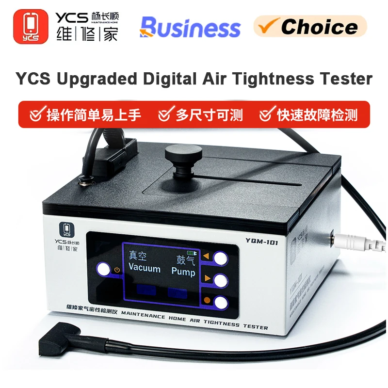 YCS Upgraded Digital Air Tightness Tester For iPhone Android Test Air Tightness Waterproof Performance Detection Repair Tools