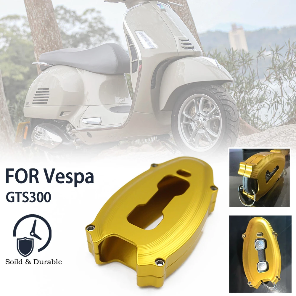 

Motorcycle Aluminum key cover case for Vespa GTS300 GT S300 GTS 300 keys protective shell Creative motor key