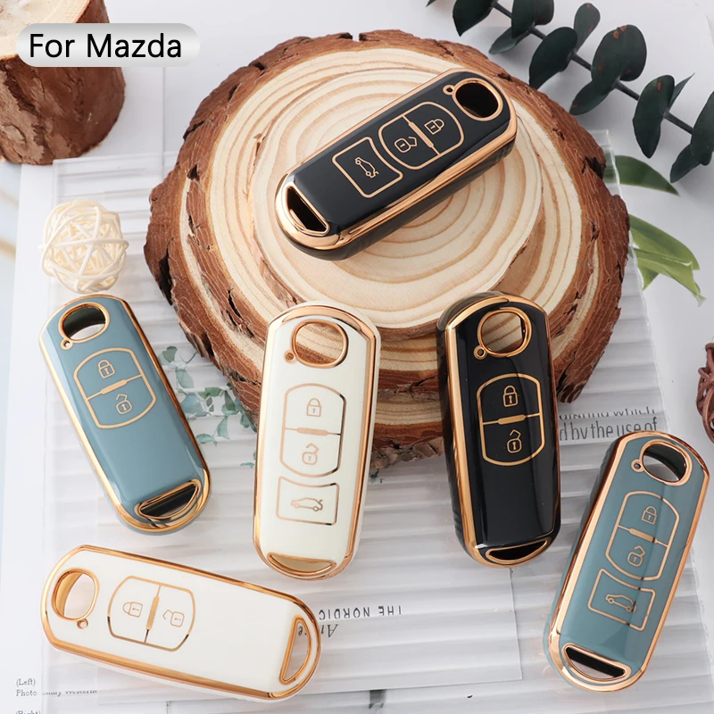 New TPU Car Key Case Cover for Mazda 2 3 6 BL BM GJ Atenza Axela Demio CX3 CX-3 CX5 CX-5 CX7 CX9 MX5 KE KF Shell Accessories