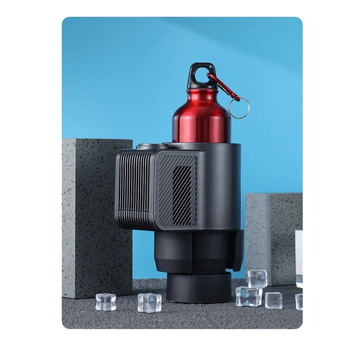

RA-12V Car Smart 2-In-1 Heating Cooling Cup Intelligent Beverage Holder Cooling Heating Cup with Temperature