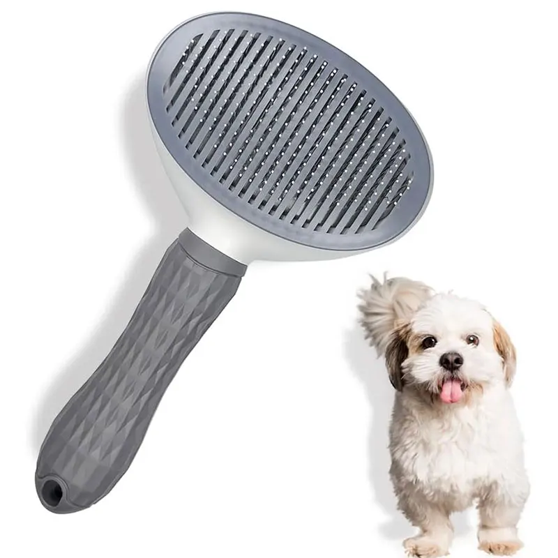 

Pet Hair Removal Brush Dog Hair Comb Stainless Steel Automatic Hair Fading Cat Comb Pet Cleaning Grooming Supplies