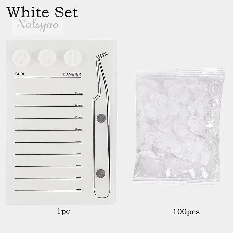 Magnetic Acrylic Eyelash Extension Scale Holder Lash Board Glue Pallet Cup Clean Hygienic False Eyelash Pad Tray Makeup Tools