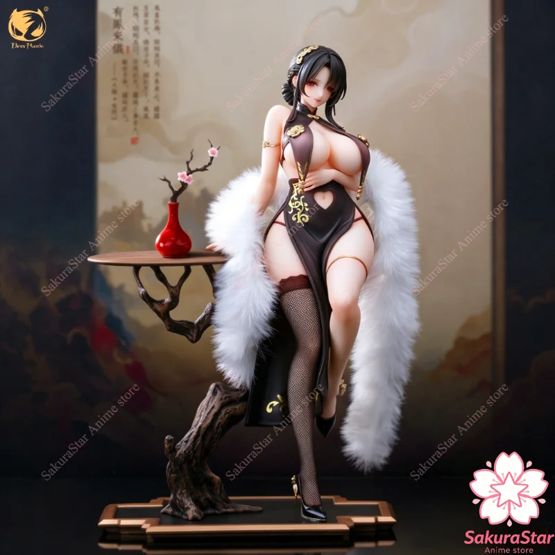 

【In Stock】BearPanda 28cm 1/6 Scale Windbreaker & Cheongsam Anime Beautiful Girl Model, Exquisite Character Ornament Collectible