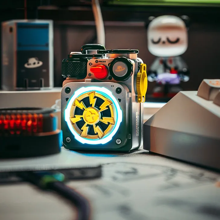 Meizu PANDAER XOG Mechanical Light Domrin Cube Wireless Bluetooth Speaker Wild AI Smart Cyberpunk Metal Speaker