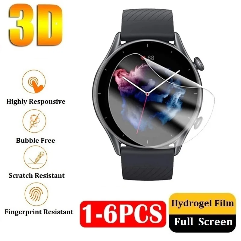 

For Amazfit GTR 3 Pro 4 2e 2 Screen Protector Protective Film for Amazfit GTR 2 New Version GTR 3 Pro Amazfit GTR 4 Film Foil