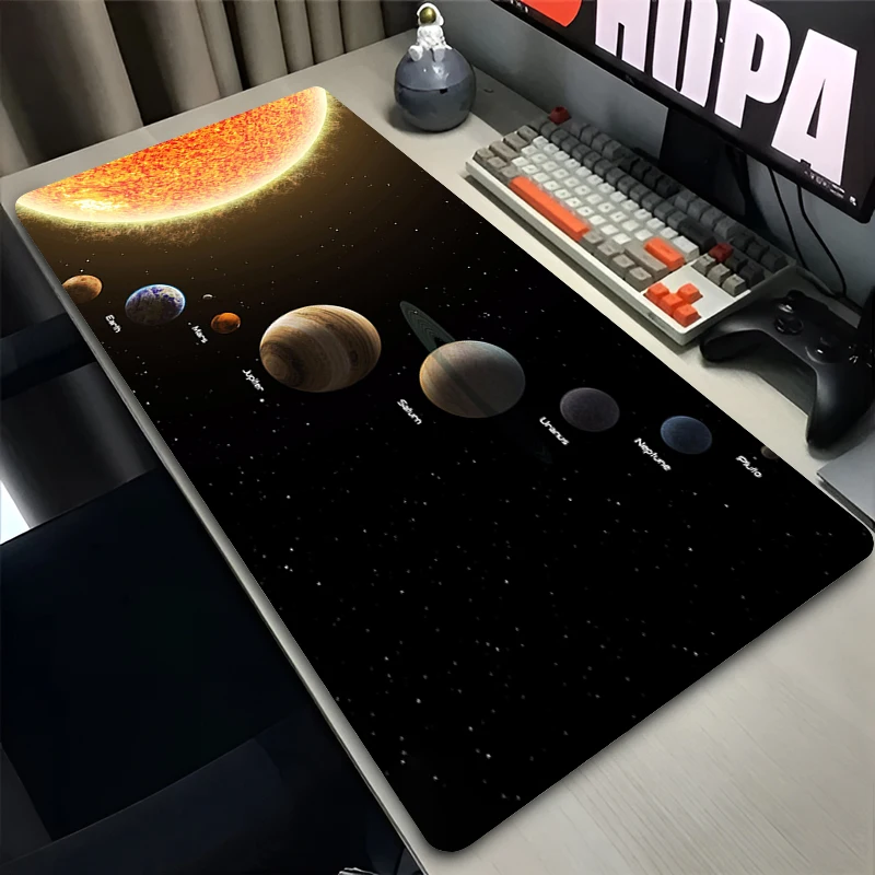 High-Quality Mouse Pad Universe Space Solar System Large Extended Gaming Desk Mat Non Slip Rubber PC Computer Gamer Mouse Pad