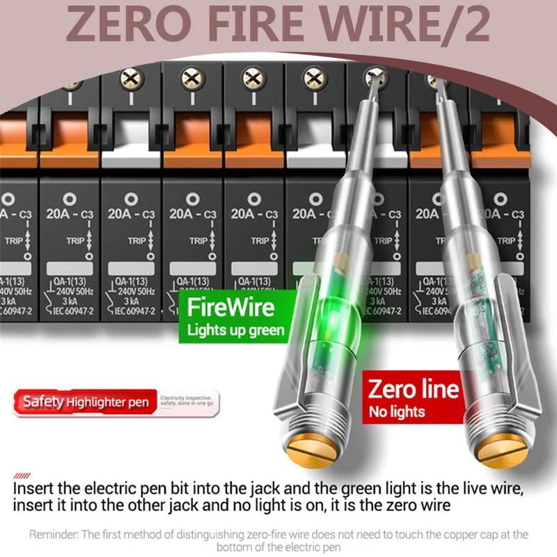 1/2/3pcs inteligentny miernik napięcia w formie długopisu 24/70-250V wykrywacz zasilania indukcyjny długopis elektryczny wskaźnik śrubokręt