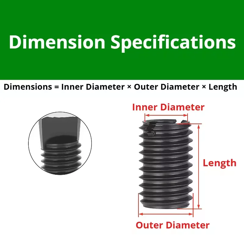 M3-M20 High Strength 45# Steel Hardened Inner Outer Thread Adapter Screw Bushing Slotted WireThread Insert Sleeve Conversion Nut