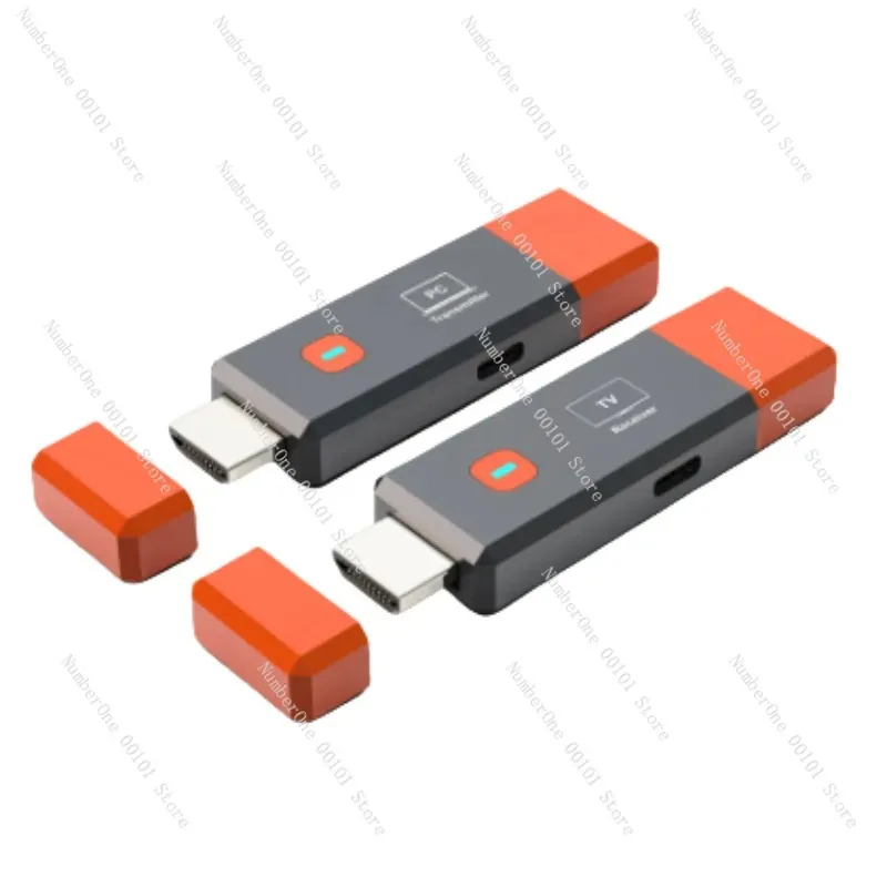 HDMI Wireless Transmitter 50M Signal Extension, 1080P WiFi Screen Projector for Computer Same Screen Display