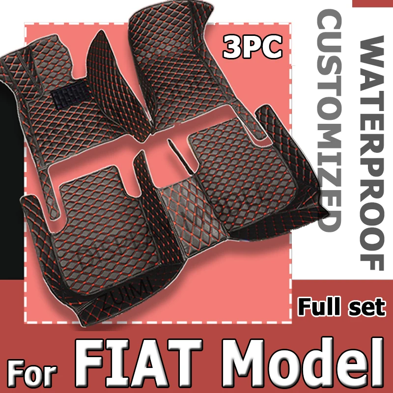 High Quality Car Floor Mats For FIAT PALIO tipo 500 500c 500X Barchetta Croma 126p X1 9 Ducato Car Accessories 2022 2023