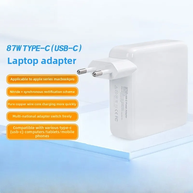 

Applicable To Apple MacBook Pro 87W USB-C Notebook Power Adapter 20.2V4.3A High Efficiency