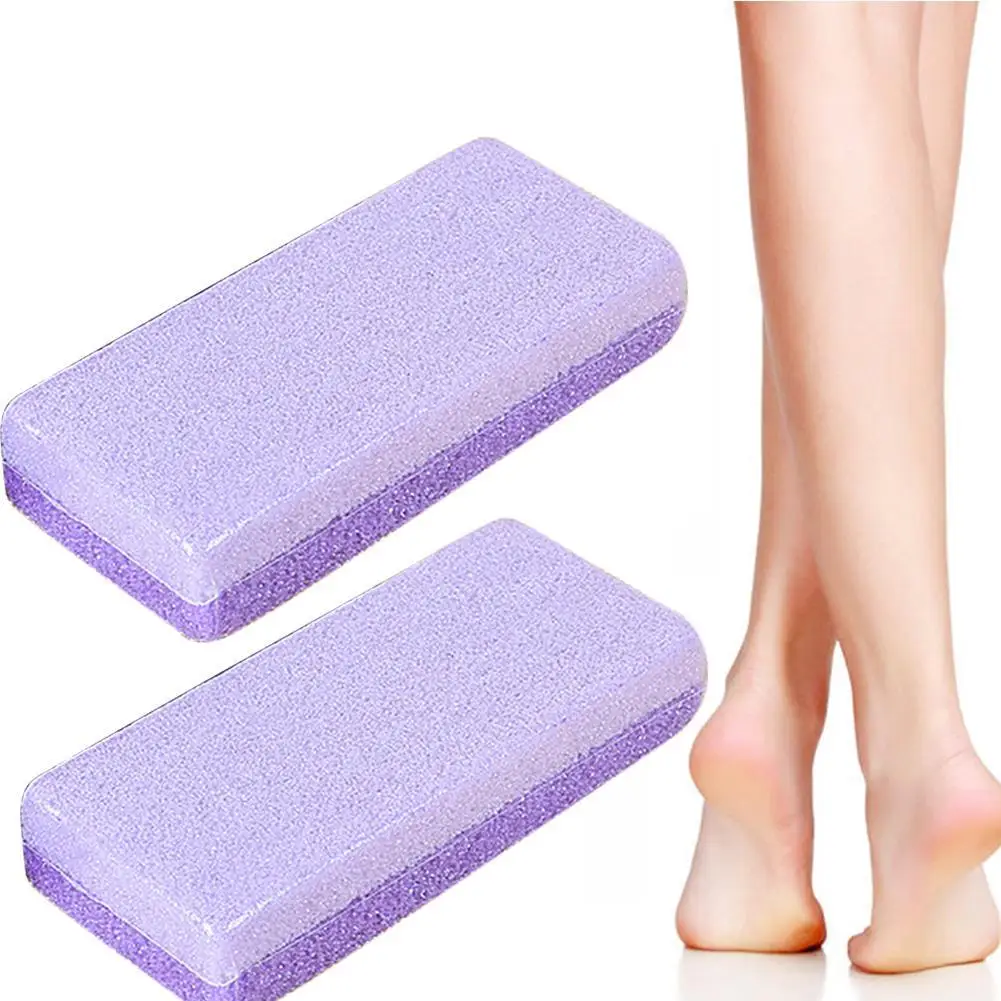 1PCS Foot Pumice Grinding Stone Scrub Hard Dead Skin Remover Double Sided PU Reusable Pedicure Foot Scrubber Exfoliator Tool