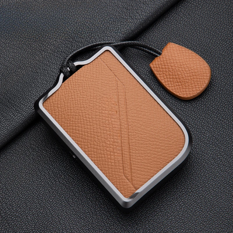 Suitable for LYNK&CO 06 07 09  Zinc Alloy + Leather Car Key Protection Cover Fall Prevention Protection Key