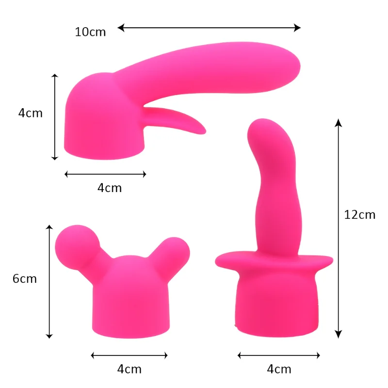 G Spot AV Rod Stick Vibrators Headgear Magic Wand Attachment Clitoris Massager Vibration Head Cap Accessories Sex Toys for Women