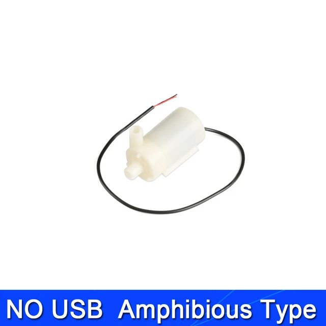 DC3-6V USB منخفضة الضوضاء فرش السيارات Pump120L/H مضخة مياه غاطسة صغيرة صغيرة لتقوم بها بنفسك عدة