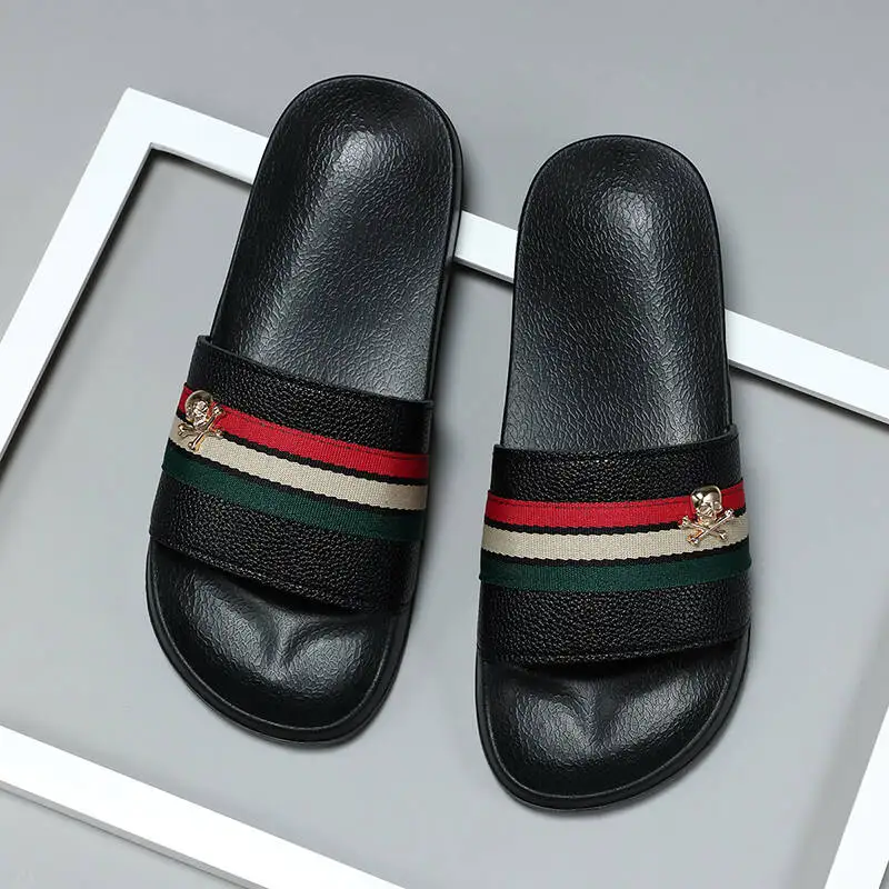 Slippers Men Women Slipper High Quality Beach Slipper Anti-slip Bedroom Slides Light Luxury Slides Flip flops Plus Size 36-48 image 4