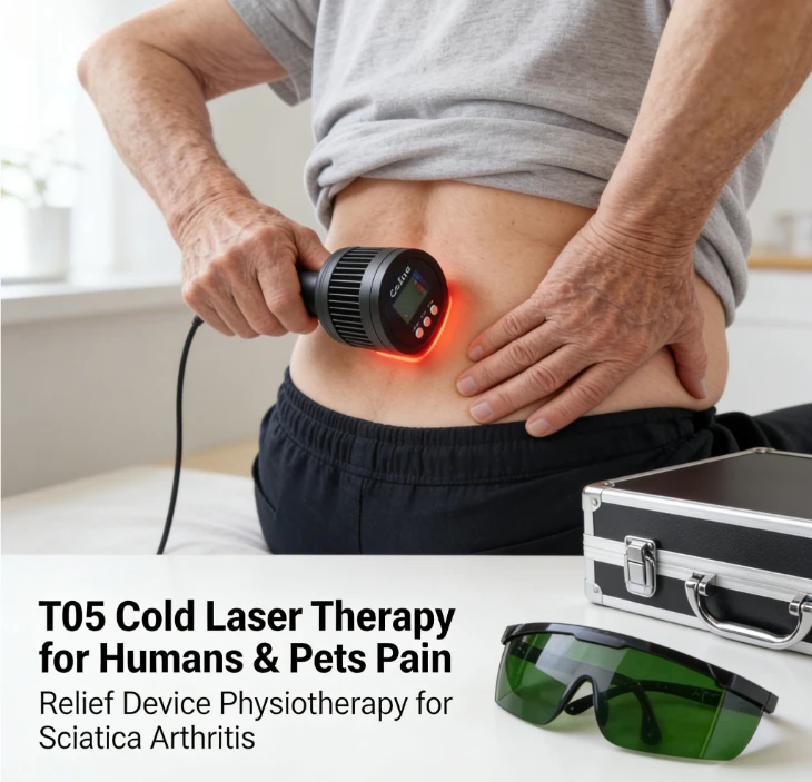 

Портативный аппарат для холодной лазерной терапии T05, аккумулятор 5200 мАч, 4 уровня регулировки мощности, отличный подарок для семьи