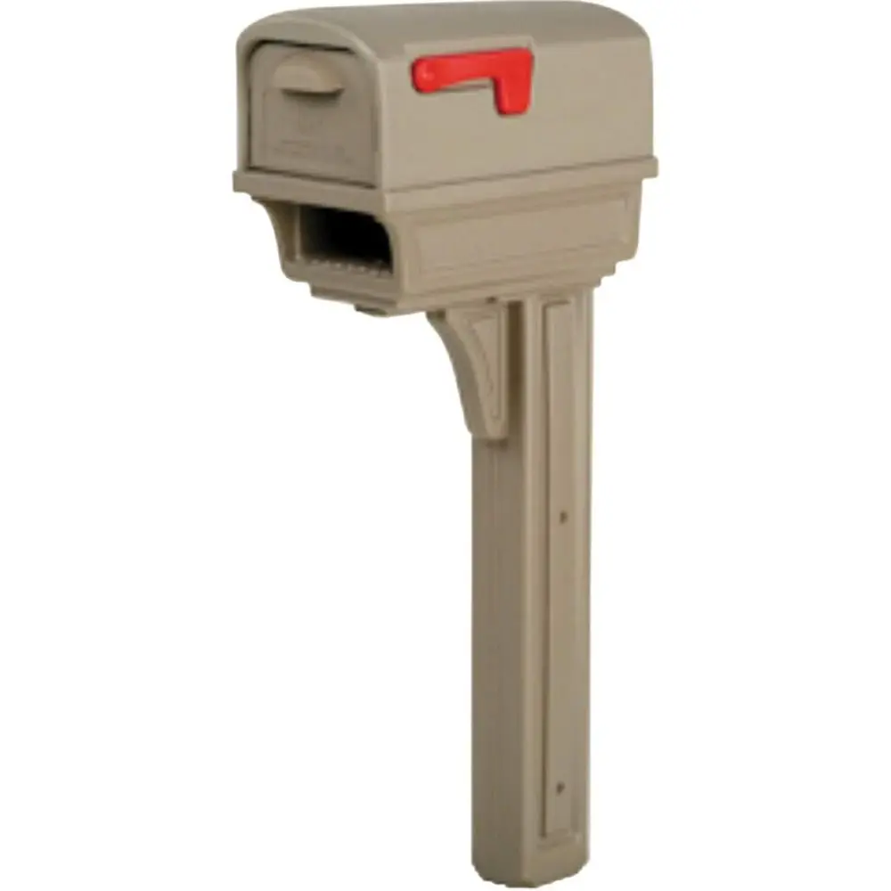 

Large acity Double-Walled Plastic Mocha, All-in-One Mailbox & Post Combo Kit, GGC1M0000