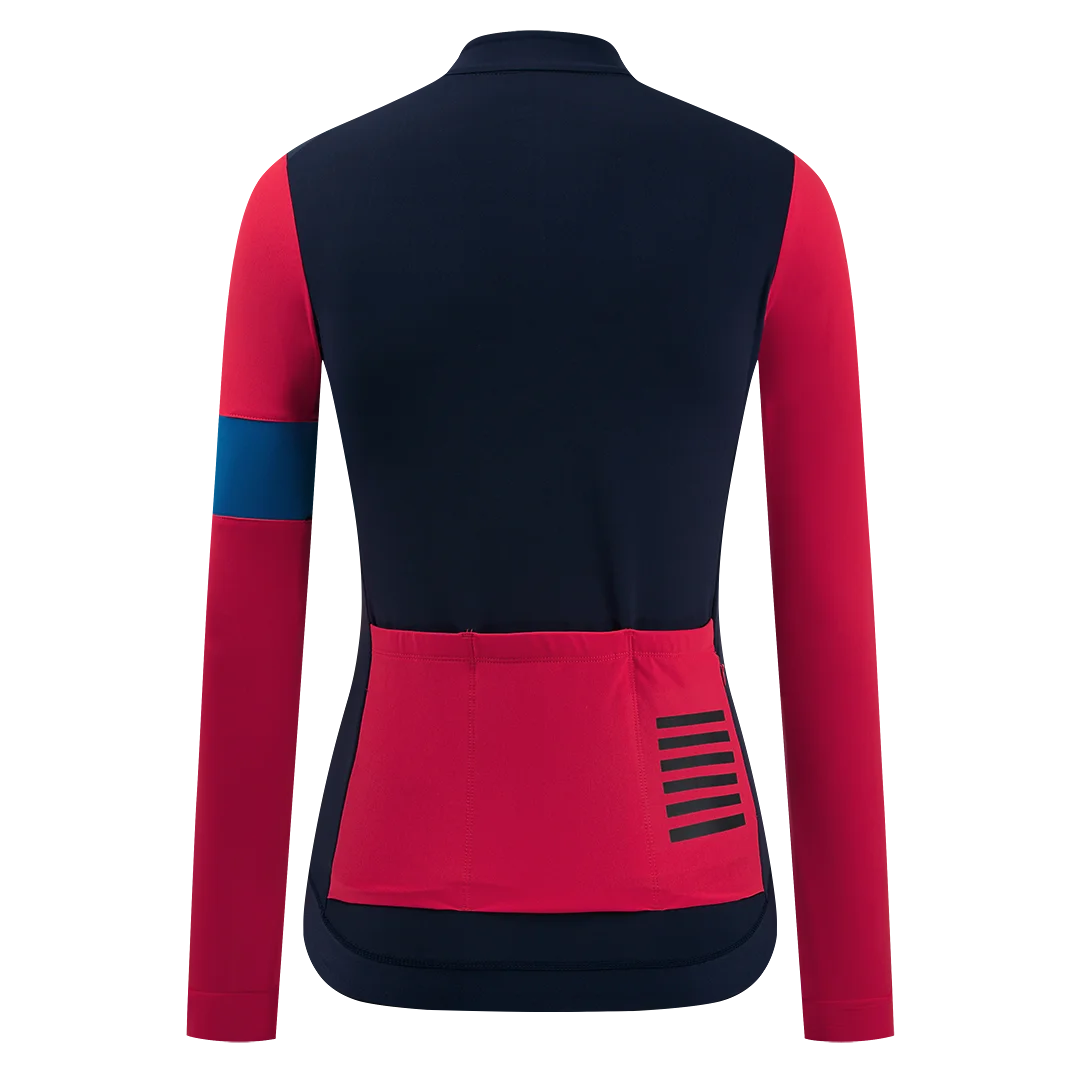 YKYWBIKE Winter Fleece Women\'s Long Sleeve Cycling  Jersey Top Road Bike Keep Warm Sports Clothing Women Pro Cycling Jacket