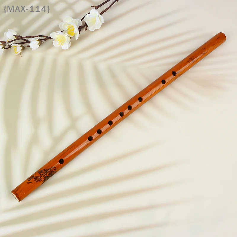 【Ja】Beginner Bamboo Flute - 1Pc 6 Hole Professional Xiao, Musical Instrument for Students, Friends & New Learners