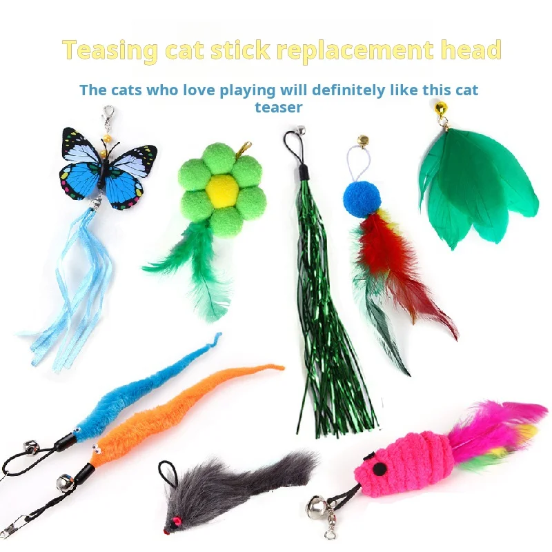 Toys For Cat Replaced Features Colorful Butterfly For Kitty Accompany Interactive Plush Toys Pet Supplies For Kitty Accesorios