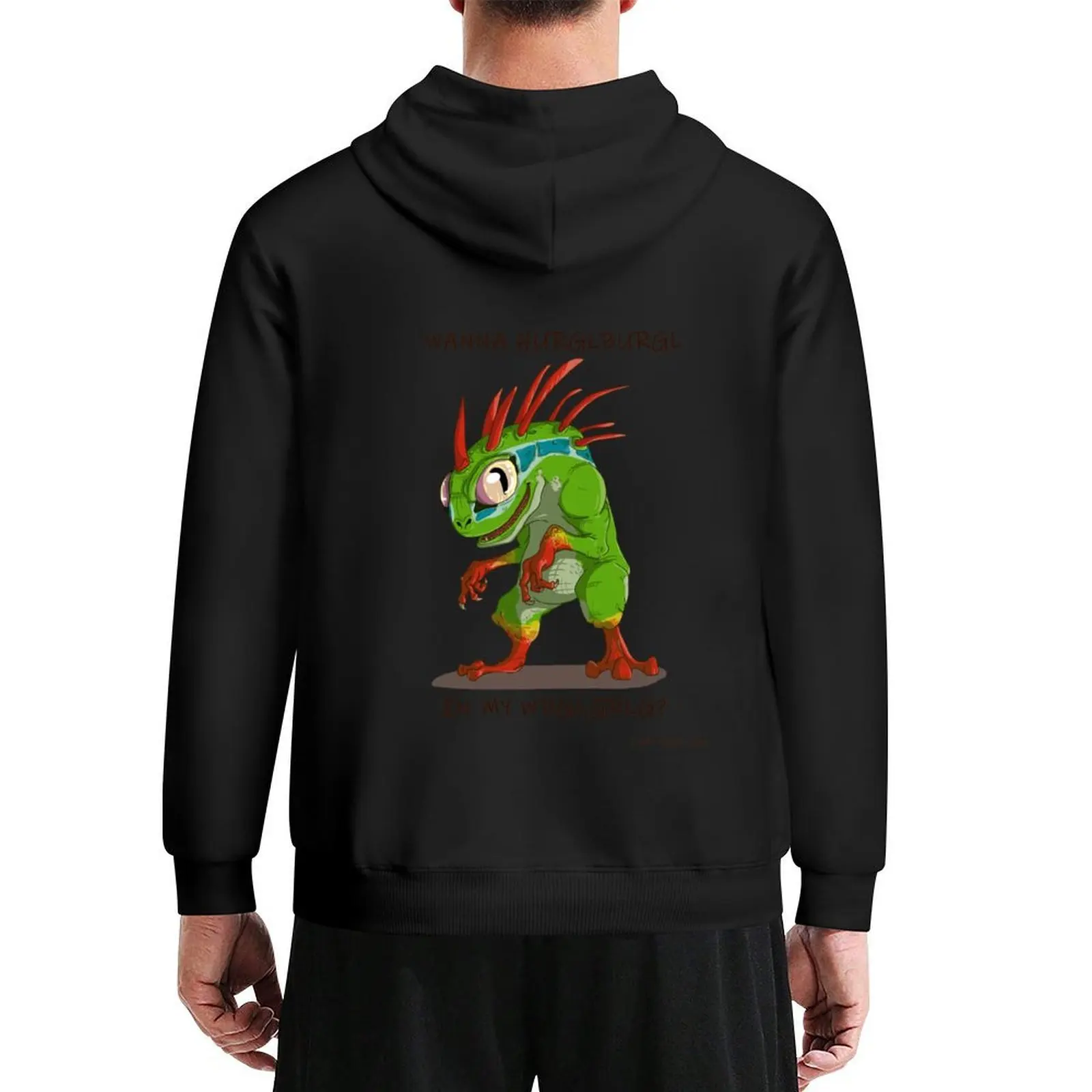 

Wanna hurglburgl MURLOC Hoodie anime clothing hooded shirt men's sweat-shirt set clothes for men graphic hoodies