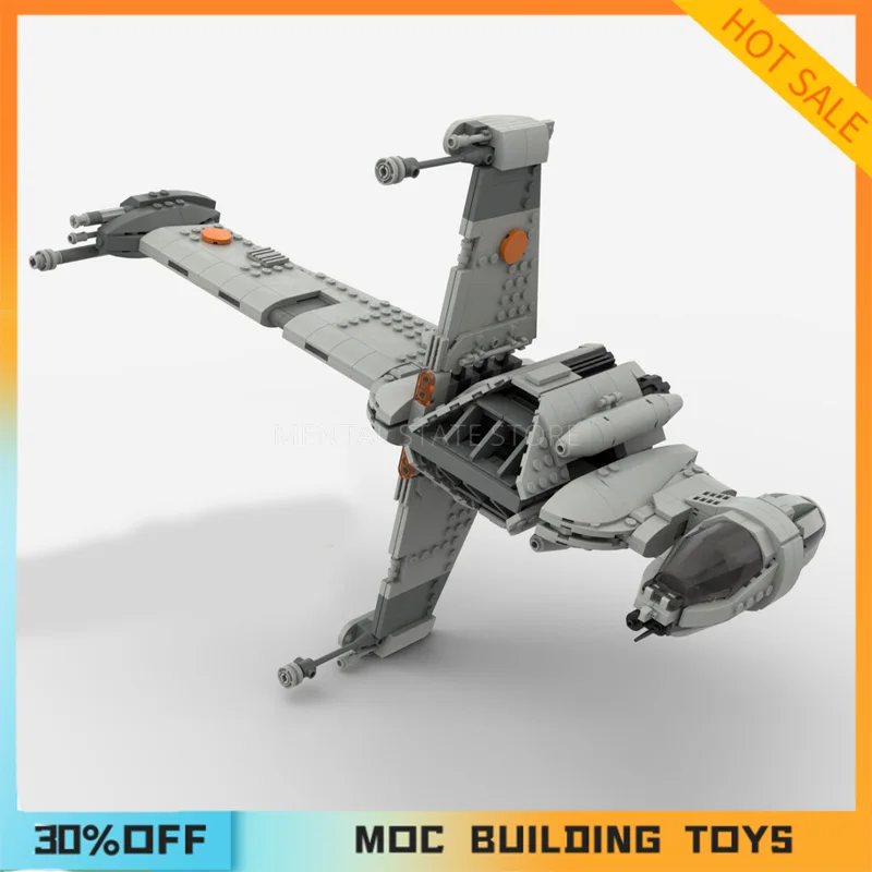 

896PCS Customized MOC A/SF-01 B Wing Starfighter Building Blocks Technology Bricks DIY Creative Assembly Toys Holiday Gifts