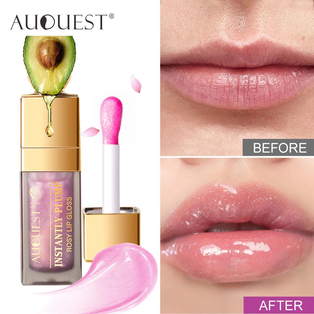 

Rosehip Oil Instant Lip Plumper Gloss Women Sexy Plumping Moisturizing Lipstick Reduce Lip Fine Line Lip Balm Makeup Care