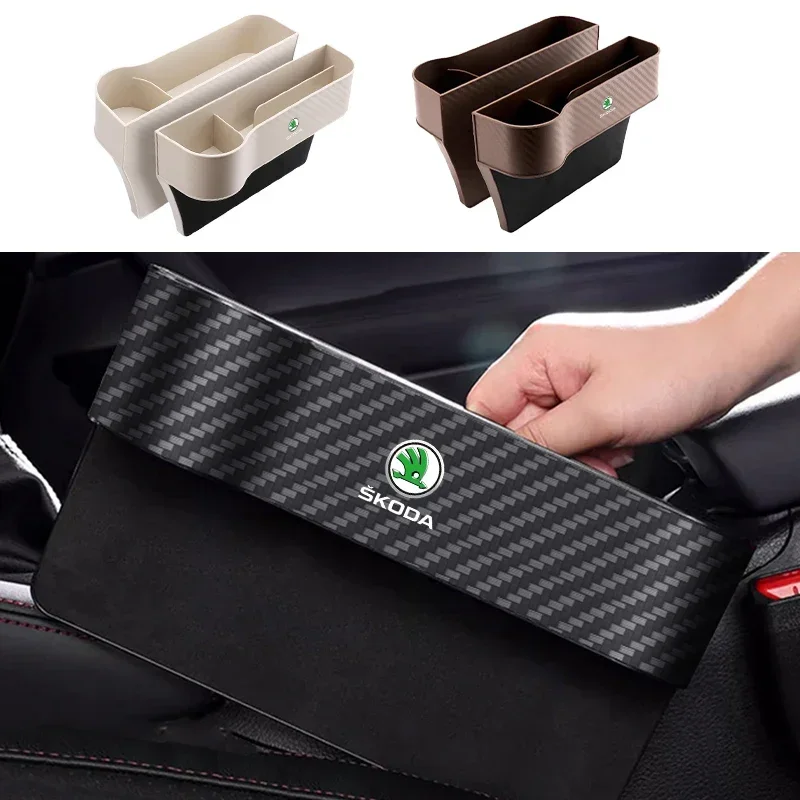 

Multifunctional Car Front Seat Side Storage Box For Skoda Octavia Fabia Kamiq Kapoq Kodiaq Rapid SCALA Superb A5 A7 RS Yeti