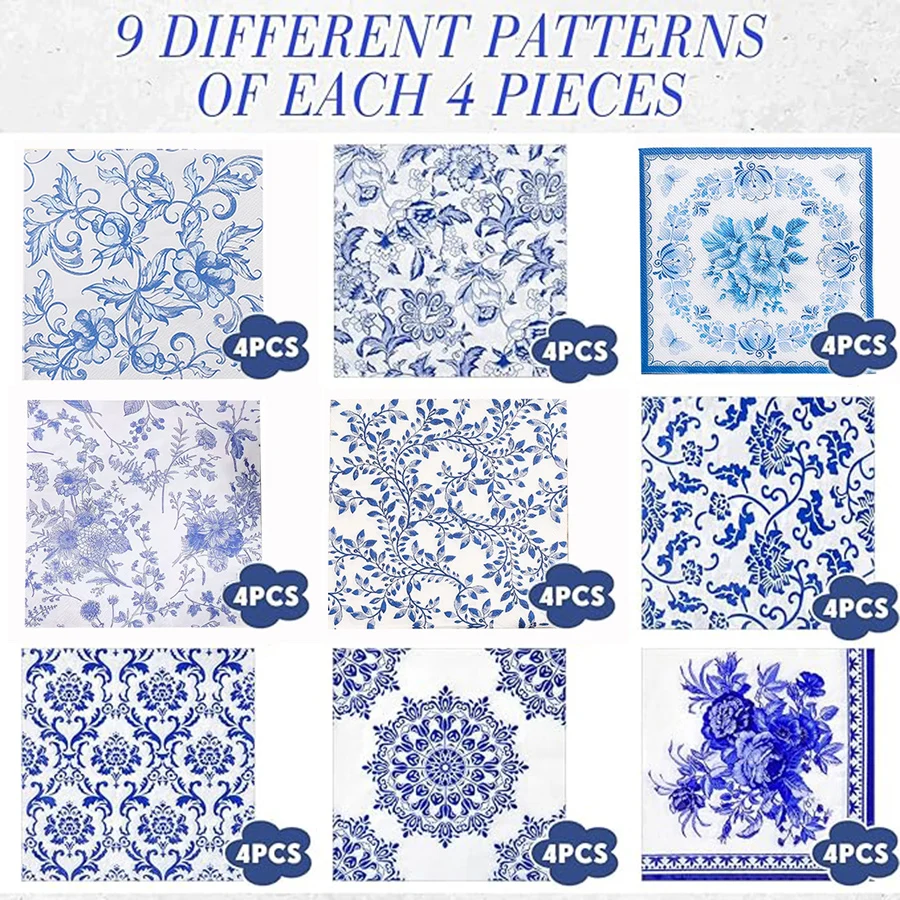 Classic Blue White Porcelain F - Wedding Floral Supply recension och pris