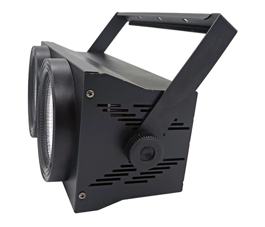 2x100W COB LED Blinder Licht 200W 2in1 Warmweiß Kaltweiß Bühnenlicht 2 Augen DMX Disco Lichter für Hochzeit Bar DJ Weihnachten Li – Detail 7