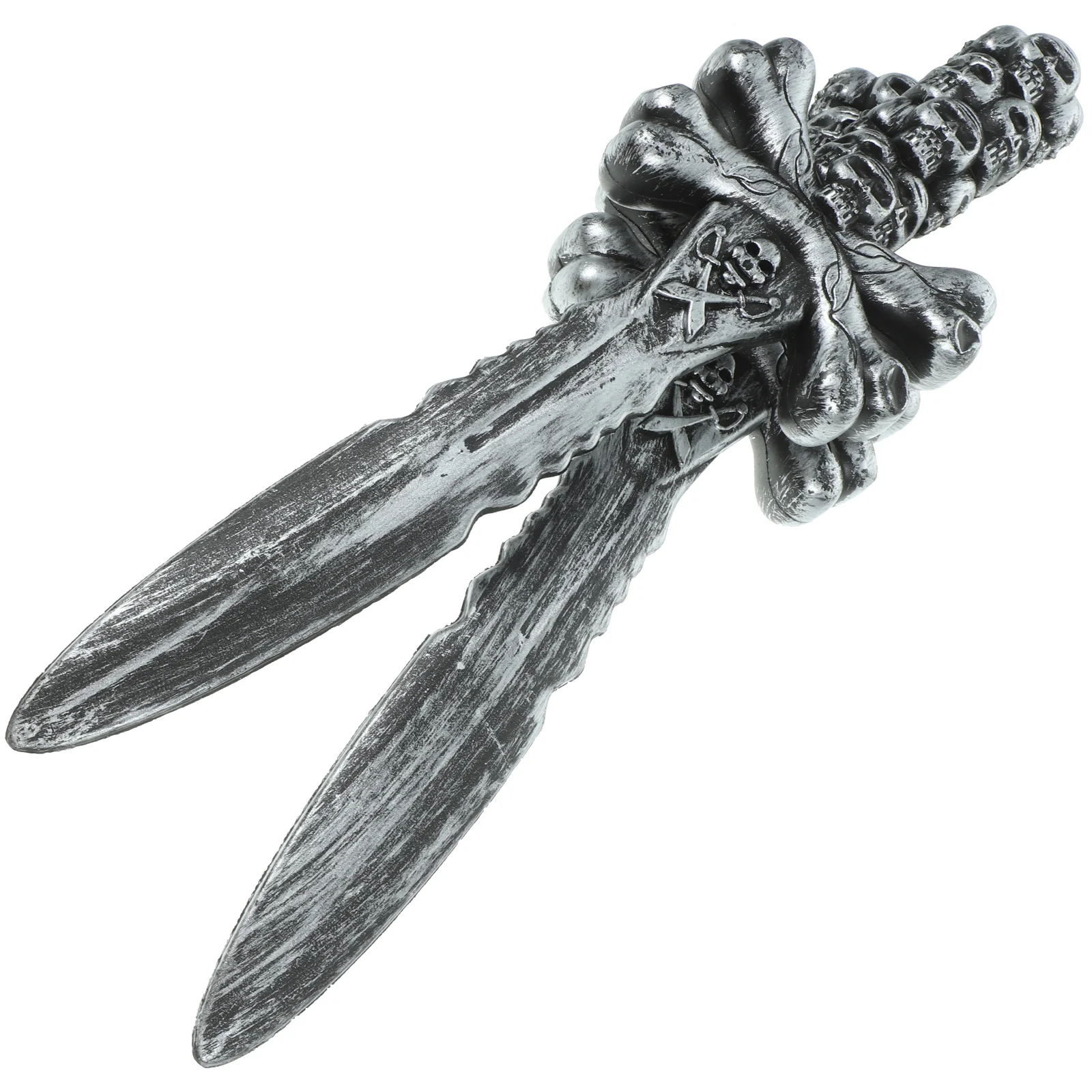 2Pcs Pirate Swords for Halloween Costume Party Play Pretend Battle Props Resistant Training Sword for Birthday Event