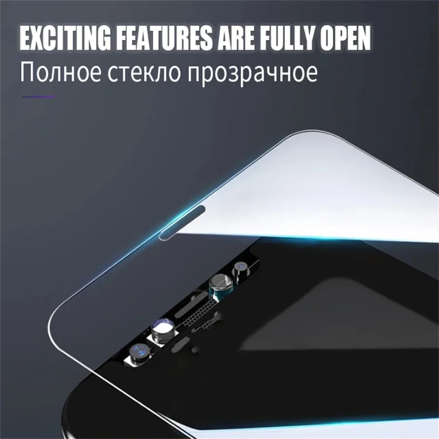 4Pcs Full Cover Protective Glass For iPhone 16 12 13 14 15 Pro Max 16e Screen Protector For iPhone 14 15 16 Plus Glass Film - view 2