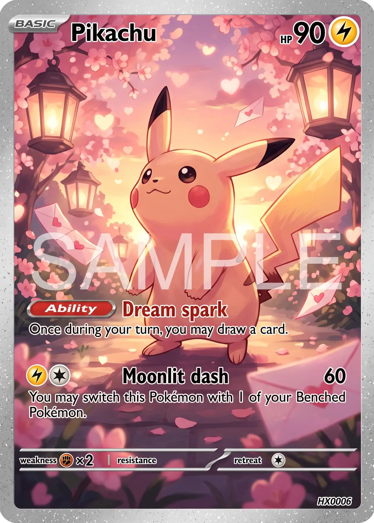 7Pcs PKM Cards PTCG Sweet Romance Style Eevee Mew Sylveon Umbreon Gardevoir Jirachi Full Art Love Collection Cards PTCG Gift