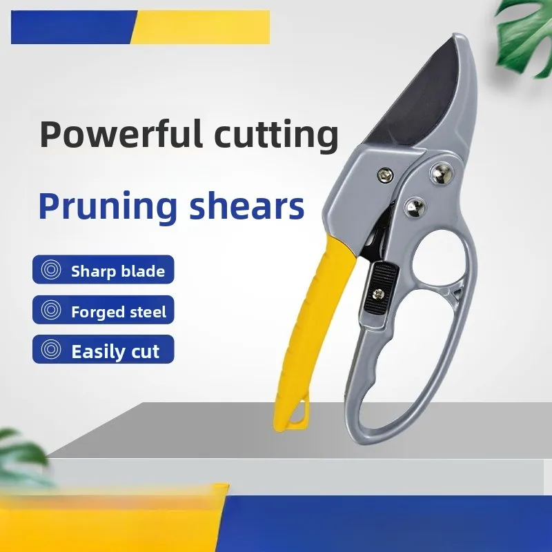 

Garden tools such as pruning shears and picking scissors can be operated with one hand