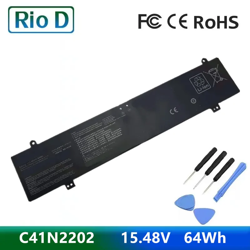 

C41N2202 Battery 15.48V 4134mAh 64Wh 0B200-04300000 for ASUS ROG Strix G16 G614JJ G614JV G614JI G614JU G614JZ