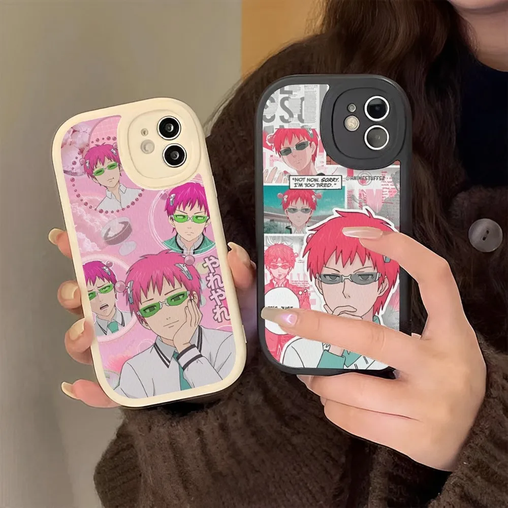 The Disastrous Life of Saiki K Phone Case Hard Leather For iPhone 14 13 12 Mini 11 14 Pro Max Xs X Xr 7 8 Plus 6 6s