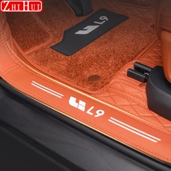 For Li Lixiang L9 2024 2023 2022 Car Styling Floor Mats Double Layer PU Leather Foot Pad Interior Floorliner Auto Accessories