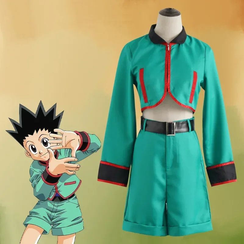 Anime Hunter X Hunter GON FREECSS Cosplay Costume Sets Green Outfits Full Suit Halloween Carnival party Uniform Costumes Unise Q