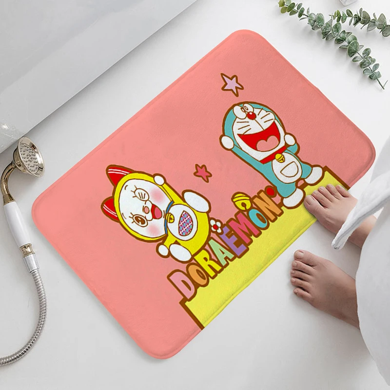 Cute Bathroom Foot Mat Non-slip D-Doraemons Kitchen Corridor Hallway Floor Carpet Bedroom Living Room Rug Entrance Door Doormat