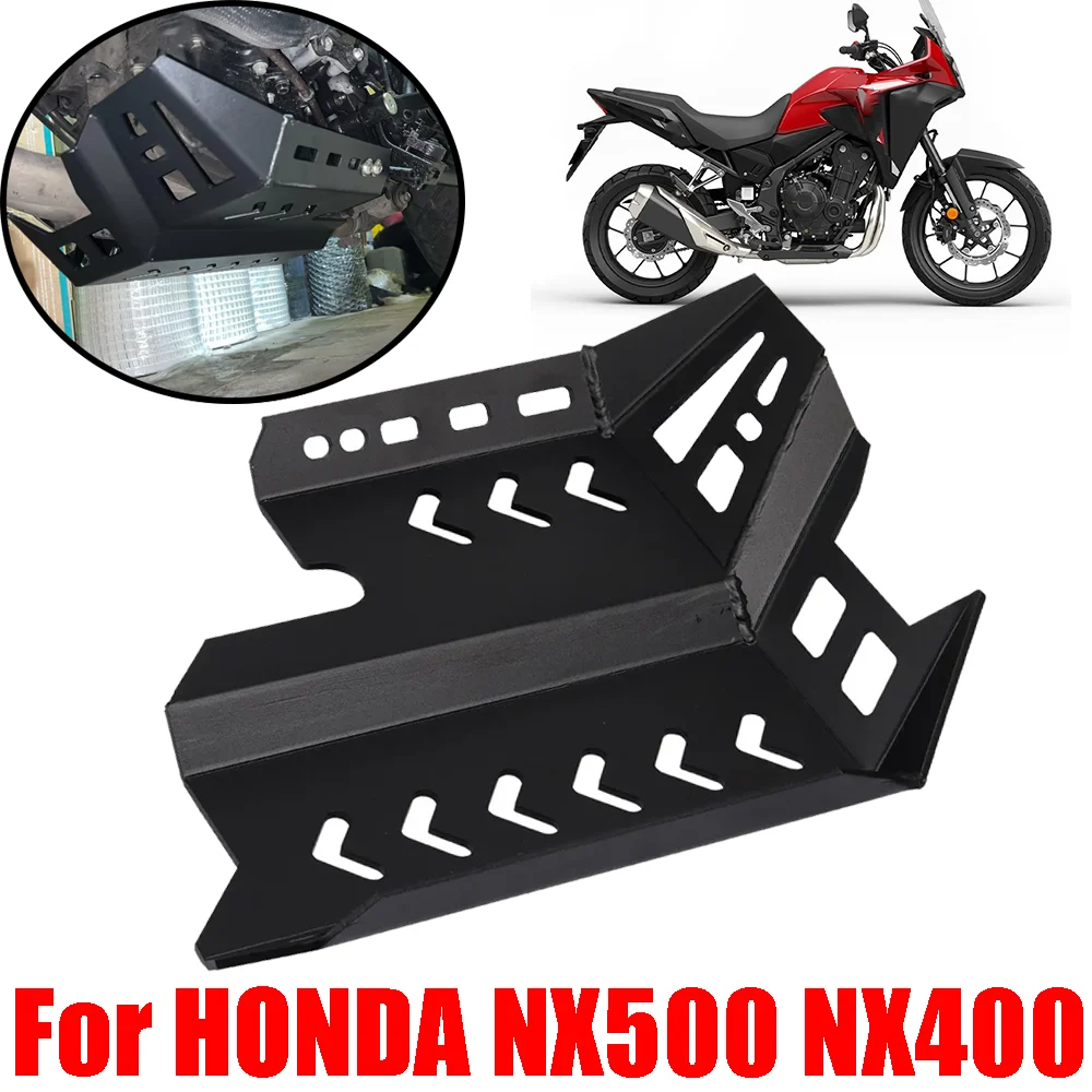 

For HONDA NX500 500NX NX 500 NX400 NX 400 Motorcycle Engine Protection Cover Chassis Under Guard Skid Plate Belly Pan Protector