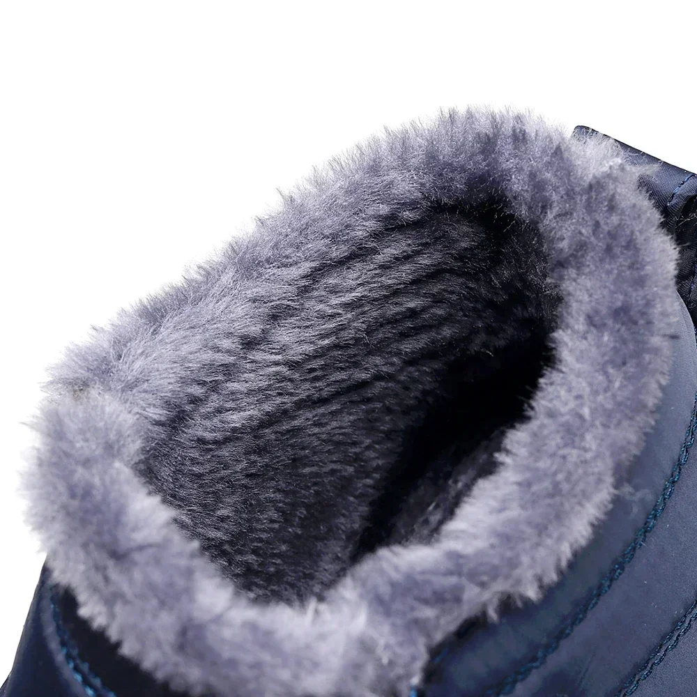 Unisex Cotton Slippers New Winter Outdoor Men Shoes Cold-Proof Casual Snow Boots Shoes Men Plush Warm Women Footwear Size 35-47