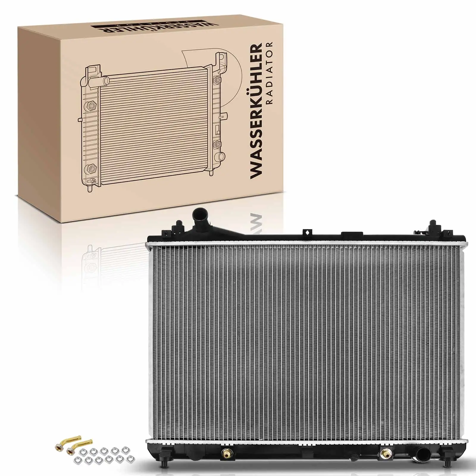 Frankberg 1x Koeler Waterkoeler Motorkoeler voor Suzuki Grand Vitara II 1.6L 2.7L 3.2L 1770066 J10 2920 8012920 CU2920