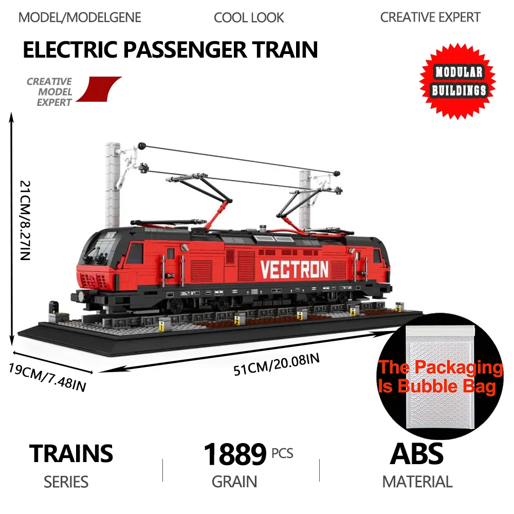 

Passenger Train Building Blocks City Transport Train Model Bricks Desktop Decoration Ornaments Kid Assembled Toys Birthday Gifts