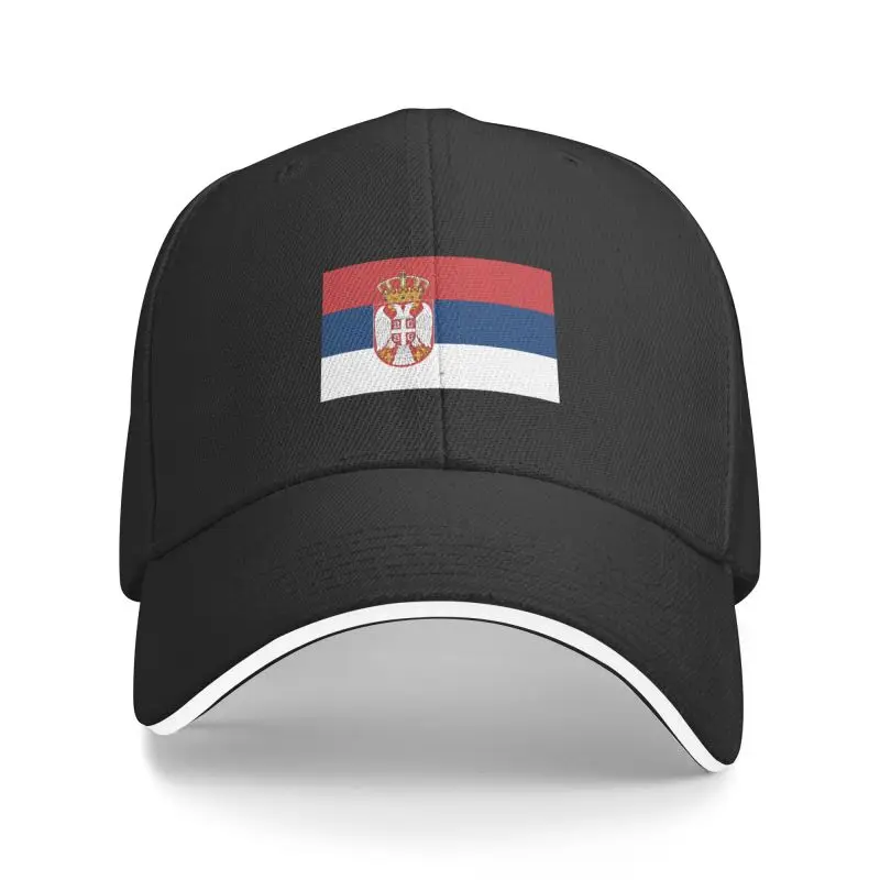 

Custom Flag Of Serbia Baseball Cap Hip Hop Men Women's Adjustable Dad Hat Summer