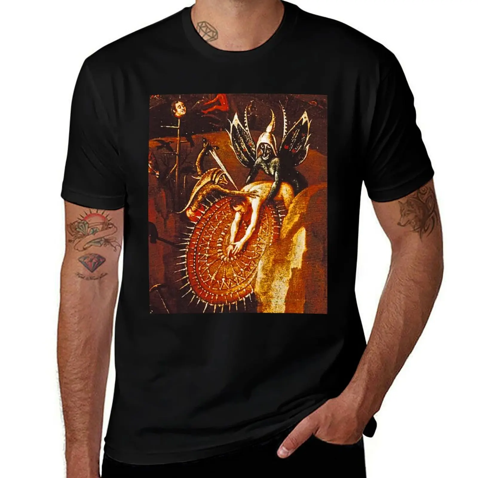 Demons torturing their victim T-Shirt Cool Feeling Summer Tee Shirt T-Shirt